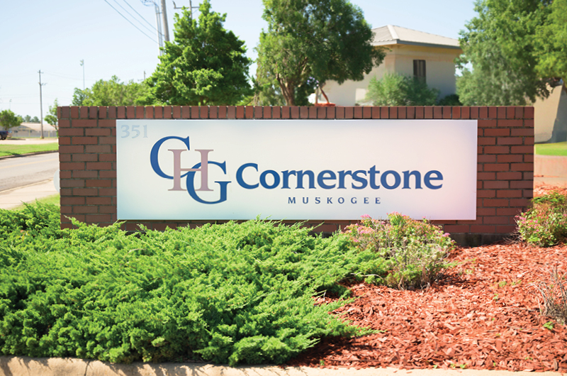 Entrance to facility