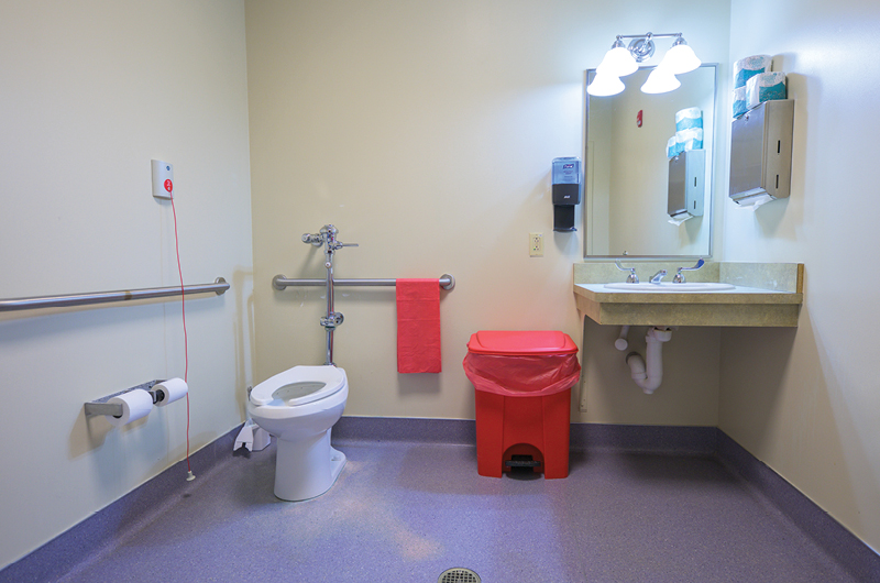 Medical-surgical restroom